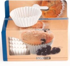 Merkloos Papieren Cupcake Vormpjes - Bakvormpjes - Muffin Vormpjes - Cake Vormpjes – 100 Stuks - Wit - 2WINS