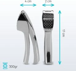 SOEM© Knoflookpers Met Ergonomische Handgreep Ook Geschikt Voor Gember - RVS - Groot Reservoir - Vierkant -Merkloos Winkel 1200x1127 9