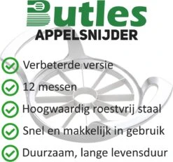 Appelboor - Appelsnijder - RVS - Zilver - Hoogwaardig Roestvrijstaal -Merkloos Winkel 1200x1129 14