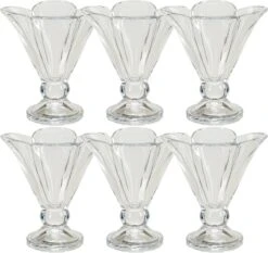 Set Van 6x Stuks Ijscoupes/ijsschaaltjes Van Glas 200 Ml - Dessertschaaltjes -Merkloos Winkel 1200x1130 8