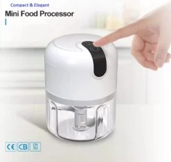 Elektrische Uiensnijder – Groentesnijder – Mini Chopper – Draadloze Keukensnijder – Oplaadbaar – Hakmolen – Mini Blender -Merkloos Winkel 1200x1131 8