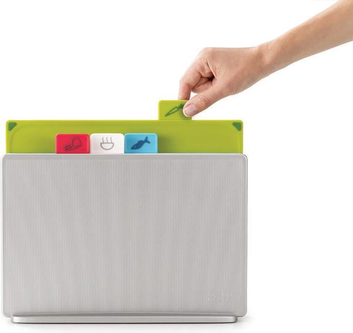 Joseph Joseph Index Snijplankenset - Met Houder - 30x20 Cm - 4 Stuks 2 Joseph Joseph Index Snijplankenset - Met Houder - 30x20 Cm - 4 Stuks - Afbeelding 2