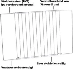 YUGN Oven Pakket – Universeel Rooster En Bakplaat Enorm Verstelbaar – Recept Voor Maken Van Heerlijke Gerechten - Met Gratis E-Book En Bakkwast -3 X 33 X 37-52 Cm 24 YUGN Oven Pakket – Universeel Rooster En Bakplaat Enorm Verstelbaar – Recept Voor Maken Van Heerlijke Gerechten - Met Gratis E-Book En Bakkwast -3 X 33 X 37-52 Cm -Merkloos Winkel 1200x1136 13
