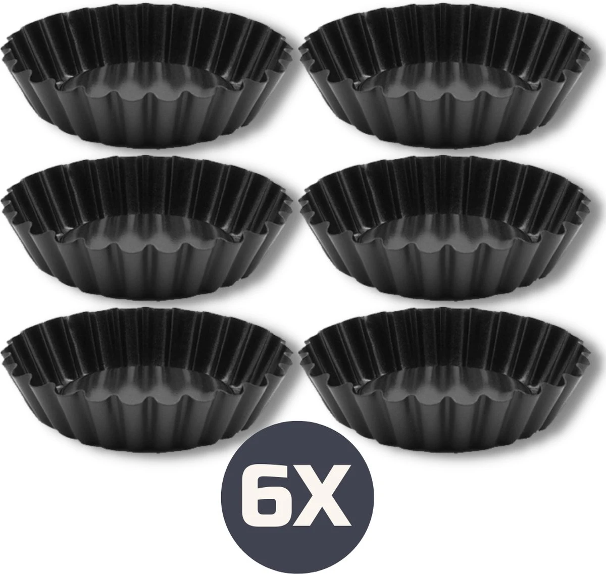 Keufens Tartelettevormen | Ø10 Cm | Set Van 6 Stuks | Ovenbestendig | Magnetronbestendig | Quichevormpjes | Mini Quichevormpjes 1 Keufens Tartelettevormen | Ø10 Cm | Set Van 6 Stuks | Ovenbestendig | Magnetronbestendig | Quichevormpjes | Mini Quichevormpjes