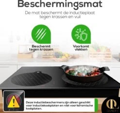 QuaLife Inductie Beschermer Set 6X - Afdekplaat Kookplaat - Panbeschermers - Inductie Mat- Onderzetters Pan - Inductie Plaatjes - 6 Stuks Matjes - Gratis Ophanghaak -Merkloos Winkel 1200x1139 15