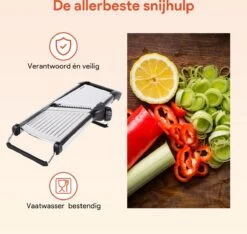 Chef’s Palace Multifunctionele Groentesnijder - Keukenmandoline - Mandoline Slicer - Keukensnijder - Uiensnijder & Frietsnijder - RVS -Merkloos Winkel 1200x1139 3