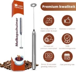 Melkopschuimer Voor Perfect Melkschuim - Melkopschuimer Elektrisch - Melkschuimer Van RVS - Melkopschuimer Handmatig EarKings 11 Melkopschuimer Voor Perfect Melkschuim - Melkopschuimer Elektrisch - Melkschuimer Van RVS - Melkopschuimer Handmatig EarKings -Merkloos Winkel 1200x1141 14