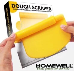 Homewell Deegschraper & Deegsteker | Pizza Mes - Groentesnijder - Deegsnijder - Cake & Taart Schraper - RVS -Merkloos Winkel 1200x1142 19