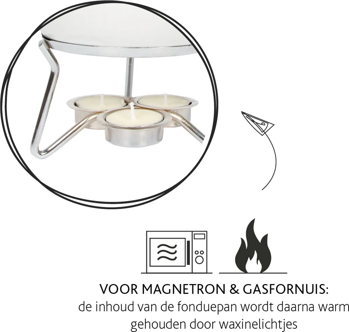 Boska Kaasfondueset Party - Magnetron Bestendig - Keramiek - Wit - 750 Ml 4 Boska Kaasfondueset Party - Magnetron Bestendig - Keramiek - Wit - 750 Ml - Afbeelding 4