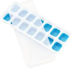 Siliconen IJsblokjesvorm Met Deksel (4 Stuks) - 56 Ijsblokjes - Herbruikbaar - Duurzaam - Vierkant - Blauw Groen Geel Roze -Merkloos Winkel 1200x1142 8