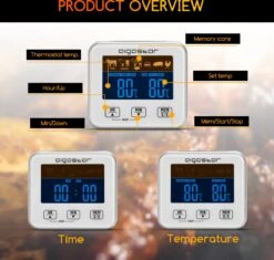 Aigostar 2-in-1 Magnetische Digitale Kern Thermometer Met Keuken Timer Alarm -0-250 Graden Celcius - Magnetische Vloeistof/Vlees Temperatuurmeter Met Meetsonde Draad & Kook Timer -Merkloos Winkel 1200x1142 9