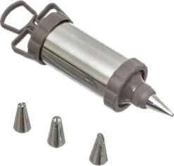 Orange85 RVS Garneerspuit - Met 4 Spuitmonden - Garneren - Decoreren - Versieren