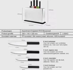 Joseph Joseph Folio Kunststof Snijplanken Set Met 4 Messen En Houder - Kunststof - Vaatwasserbestendig En Opbergkoffer En Gemakkelijk Toegankelijk Vaatwasmachinebestendig Antislip Groot Zilver -Merkloos Winkel 1200x1144 5