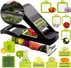 Triple J® Multi Functionele Mandoline Keukensnijder - Groentesnijder - Keukenmachine - Snijmachine - Rasp - Keuken Accessoires