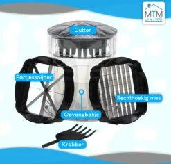 MTM Living Frietsnijder - Handmatig - Zwart - Keukensnijder - Aardappel - Snijmachine - Frietsnijder - Multifunctioneel - Mandoline -Merkloos Winkel 1200x1146 5