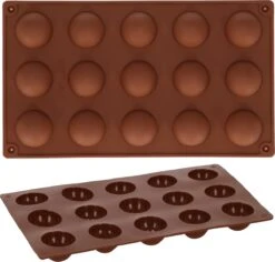 Springos Siliconen Bakvormen - Bakvorm - Koekjes Vormen - 15 Holtes - Bruin -Merkloos Winkel 1200x1147 19