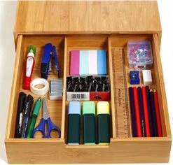 Capsulehouder Bamboe- 2 Lades - Theedoos - Opbergbox - Bureau Organizer - Koffie Capsule Houder - Koffiepads - Koffiezetapparaat Stand Met Lade- Koffiecups Houder - Dolce Gusto - Vertuo - L’Or -Merkloos Winkel 1200x1147 22