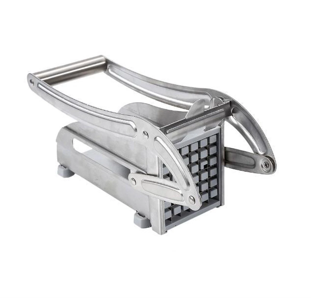 Merkloos Professionele RVS Frietsnijder - Luxe Stalen Patatsnijder - Metalen Friet Snijder - Voor Grote En Kleine Aardappelen - Chips Maker - Roestvrijstaal - Verse Friet 3 Merkloos Professionele RVS Frietsnijder - Luxe Stalen Patatsnijder - Metalen Friet Snijder - Voor Grote En Kleine Aardappelen - Chips Maker - Roestvrijstaal - Verse Friet - Afbeelding 3