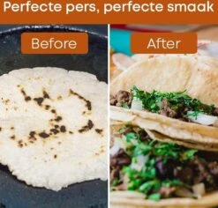 YUGN Tortilla Pers Roti Maker Hamburgerpers Inclusief 100 Stuks Bakpapier Vellen – Tortilla Maker Tortillapers Ook Als Wrap Taco En Hamburger Pers - Tortilla Press Veelzijdig En IJzersterk Gietijzer- Inclusief EBook - 19 CM Diameter - Cadeau -Merkloos Winkel 1200x1148 22