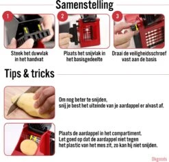 Merkloos Frietsnijder - Patatsnijder - Groentesnijder - Keukensnijder - Multifunctioneel -Merkloos Winkel 1200x1148 4