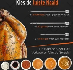 Ferodelli - XXL Marinade Injectiespuit - Marinade Injector / Spuit - (Populair) -Merkloos Winkel 1200x1150 14