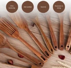 SensaHome - Luxe Teakhouten Keukengerei Set 10-delig - Hout -Merkloos Winkel 1200x1150 5
