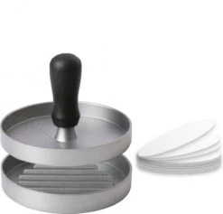 Merkloos Hamburgerpers BBQ Accessoires - Hamburger Pers Maker - Burger Press - Hamburgermaker - Burgerpers - Inclusief 50 Hamburger Wax Papiertjes -Merkloos Winkel 1200x1152 9