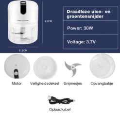 Geniet Van Gemak® | Elektrische Uiensnijder | Voor Al Je Groenten, Kruiden Of Knoflook | Oplaadbaar | Draadloos | Compact 14 Geniet Van Gemak® | Elektrische Uiensnijder | Voor Al Je Groenten, Kruiden Of Knoflook | Oplaadbaar | Draadloos | Compact -Merkloos Winkel 1200x1153 14