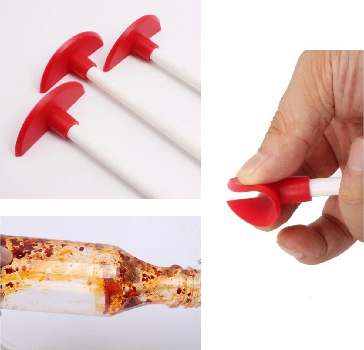 Merkloos Flessenlikker / Pannenlikker - 36 Cm - 2 Stuks - Licht Van Gewicht 2 Merkloos Flessenlikker / Pannenlikker - 36 Cm - 2 Stuks - Licht Van Gewicht - Afbeelding 2