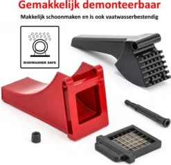 Merkloos Frietsnijder | Groentesnijder | Patatsnijder | Multifunctioneel | Met Handleiding | Sterke Messen -Merkloos Winkel 1200x1155 16