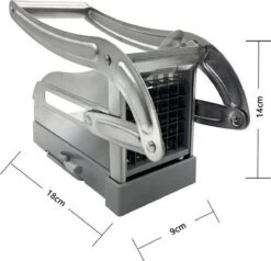 Yugn DeLux Frietsnijder - Roestvrijstaal - Zilver - Incl. Schiller -Merkloos Winkel 1200x1155 17