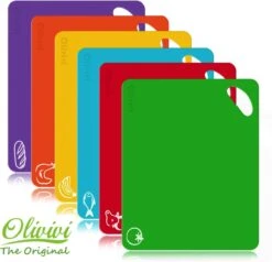 Snijplank - Snijplankenset - Set Van 6 Stuks - Flexibel - Duurzaam - Kunststof