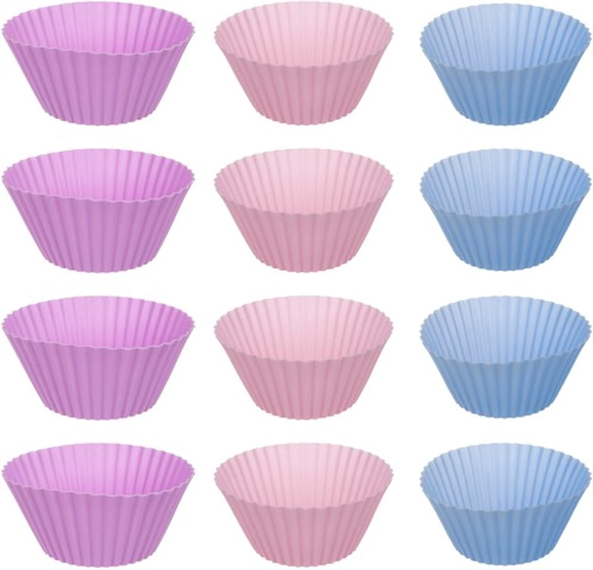 Bakplaat & Muffinvormen - Teflon Plaat - 12 Siliconen Cupcake Vormen - Herbruikbaar - Anti Aanbak Laag - Rheme 2 Bakplaat & Muffinvormen - Teflon Plaat - 12 Siliconen Cupcake Vormen - Herbruikbaar - Anti Aanbak Laag - Rheme - Afbeelding 2