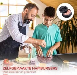 NP Goods - Hamburgerpers 3 In 1 Inclusief 100 Vellen Wax Papier - Hamburger Pers - Burger Press - BBQ Accessoires - Hamburgermaker - Kookgerei -Merkloos Winkel 1200x1160 18