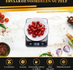 Caxina Multifunctionele Precisie Keukenweegschaal - Met Terra Functie - RVS Weegschaal Keuken - Incl Batterijen - Zwart 11 Caxina Multifunctionele Precisie Keukenweegschaal - Met Terra Functie - RVS Weegschaal Keuken - Incl Batterijen - Zwart -Merkloos Winkel 1200x1160 19