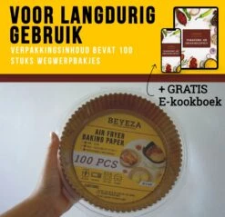 Beyeza Airfryer XL En XXL Bakpapier - Airfryer Accesoires - 20 Tot 23 Cm - Wegwerpbakjes - Papier Bakjes - 100 Stuks -Merkloos Winkel 1200x1160 21