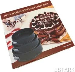 ESTARK® 3-Delige Ronde RVS Oven Bakvorm - Springvorm Set - Bak Vorm Voor Oven - Bakblik Taartvorm - Voor Het Bakken Van Cake Taarten Quiche - Cakevorm - Quichevorm - Taartblik Ring Metalen Ovenvorm - Rond - Ovenbakvorm 23/26/28cm - Set Van 3 29 ESTARK® 3-Delige Ronde RVS Oven Bakvorm - Springvorm Set - Bak Vorm Voor Oven - Bakblik Taartvorm - Voor Het Bakken Van Cake Taarten Quiche - Cakevorm - Quichevorm - Taartblik Ring Metalen Ovenvorm - Rond - Ovenbakvorm 23/26/28cm - Set Van 3 -Merkloos Winkel 1200x1160 31