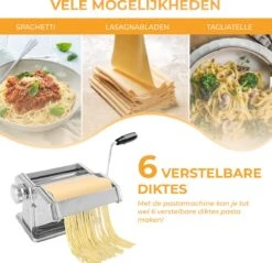 HGMD Pastamachine - Pastamaker - Pasta Machine - Maker - Pastamachines - RVS 9 HGMD Pastamachine - Pastamaker - Pasta Machine - Maker - Pastamachines - RVS -Merkloos Winkel 1200x1160 33
