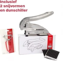 Culidor Frietsnijder - Patatsnijder - Fritessnijder - RVS - 2 Snijvormen