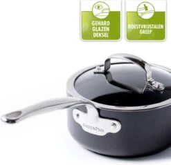 GreenPan Barcelona Infinity Pro Koekenpannenset Ø 24cm + Ø 28cm - Zwart - Inductie - PFAS-vrij -Merkloos Winkel 1200x1162 1