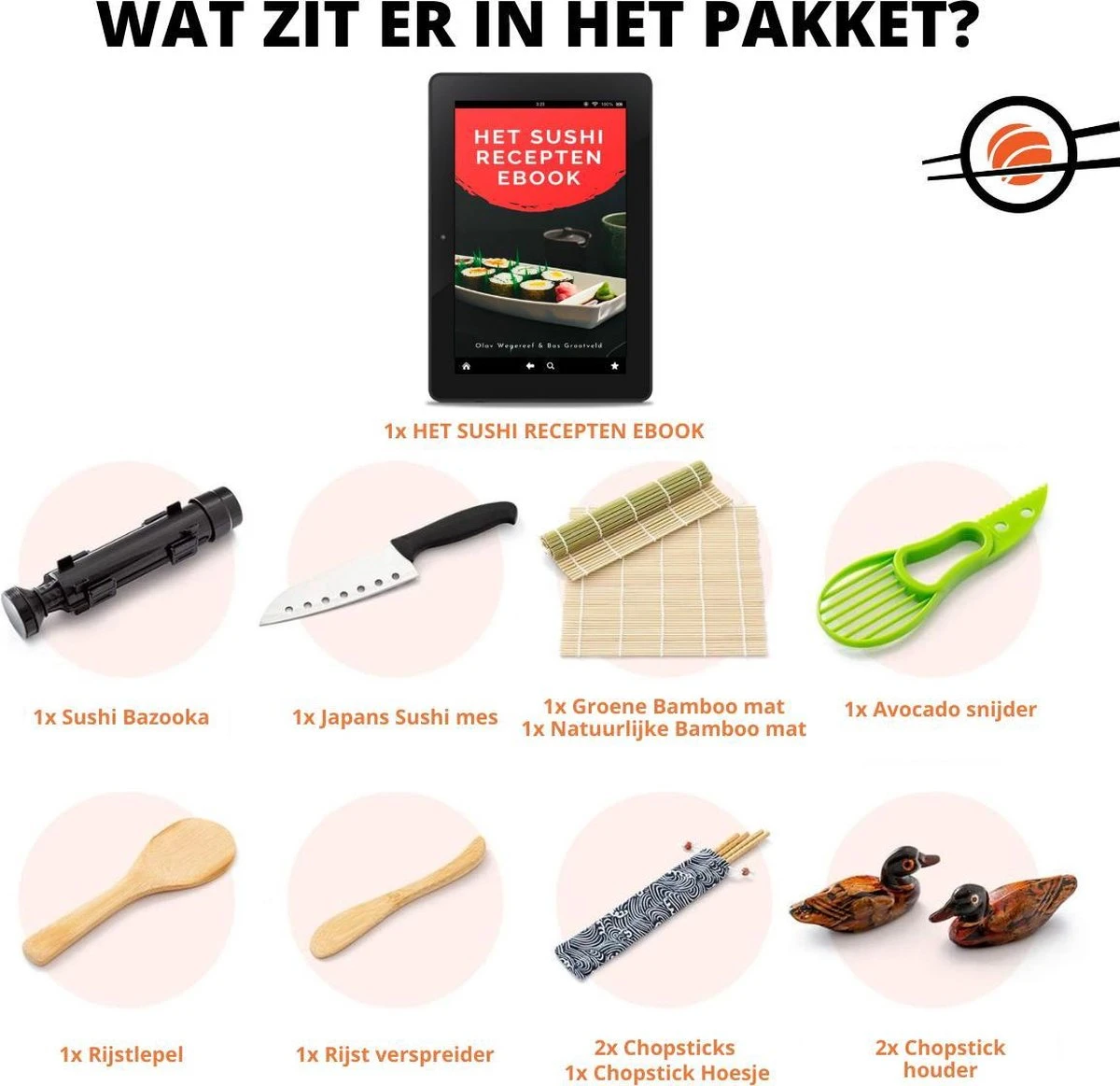 XXL Sushi Set - Sushi Maken- Sushi Maker - Milieuvriendelijk - Sushi Bazooka Kit - Inclusief Online Sushi Kookboek En Avocado Snijder - Wit 7 XXL Sushi Set - Sushi Maken- Sushi Maker - Milieuvriendelijk - Sushi Bazooka Kit - Inclusief Online Sushi Kookboek En Avocado Snijder - Wit - Afbeelding 7