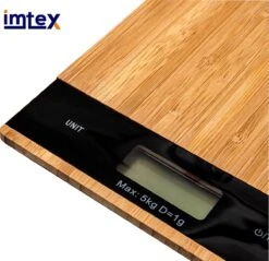 IMTEX Keukenweegschaal Bamboe - Digitale Precisie Weegschaal Tot 5000 Gram - Bruin -Merkloos Winkel 1200x1163 16