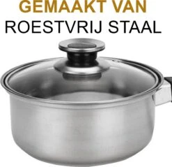 KitchenPrince 12-Delige Pannenset RVS - Pottenset - Kookpannen - Koekenpan - Steelpan - Bakpan - PFAS-Vrij - Pannenset - Pannenset Inductie - Antiaanbaklaag - Koekenpannenset -Merkloos Winkel 1200x1163 4