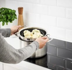 OMID HOME Vergiet - Vouwbaar - Inklapbaar - Grijs / RVS / En Te Gebruiken Als Stoominzet / Pastakoker Met Vergiet / Stoom Vergiet -Merkloos Winkel 1200x1168 14