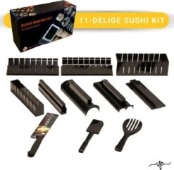 Merkloos Sushi Set 11 Delig - Sushi Maker - Sushi Set - Sushi Kit - Verschillende Vormen - Sushi Maken -