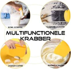 Homewell Deegschraper & Deegsteker | Pizza Mes - Groentesnijder - Deegsnijder - Cake & Taart Schraper - RVS -Merkloos Winkel 1200x1171 31