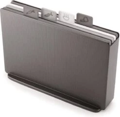 Joseph Joseph Index Snijplanken Set Met Houder - Grijs/Zwart - Set Van 4 Stuks