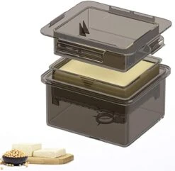Tofu Pers - Tofupers - Tofu Press - 3 Laags - Zwart/Grijs - Eenvoudig In Gebruik - Vaatwasser Geschikt - 15/30 Min Vochtvrije Tofu -Merkloos Winkel 1200x1173 18