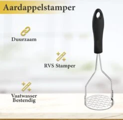 ProudProducts - Aardappelstamper – Pureestamper - RVS -Merkloos Winkel 1200x1174 11