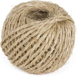1 Rol Touw Van Sisal Lichtbruin - 25 Meter - 100 Gram - Touw Op Rol - Inpaktouw / Hobbytouw / Touw Voor Klussen -Merkloos Winkel 1200x1174 14